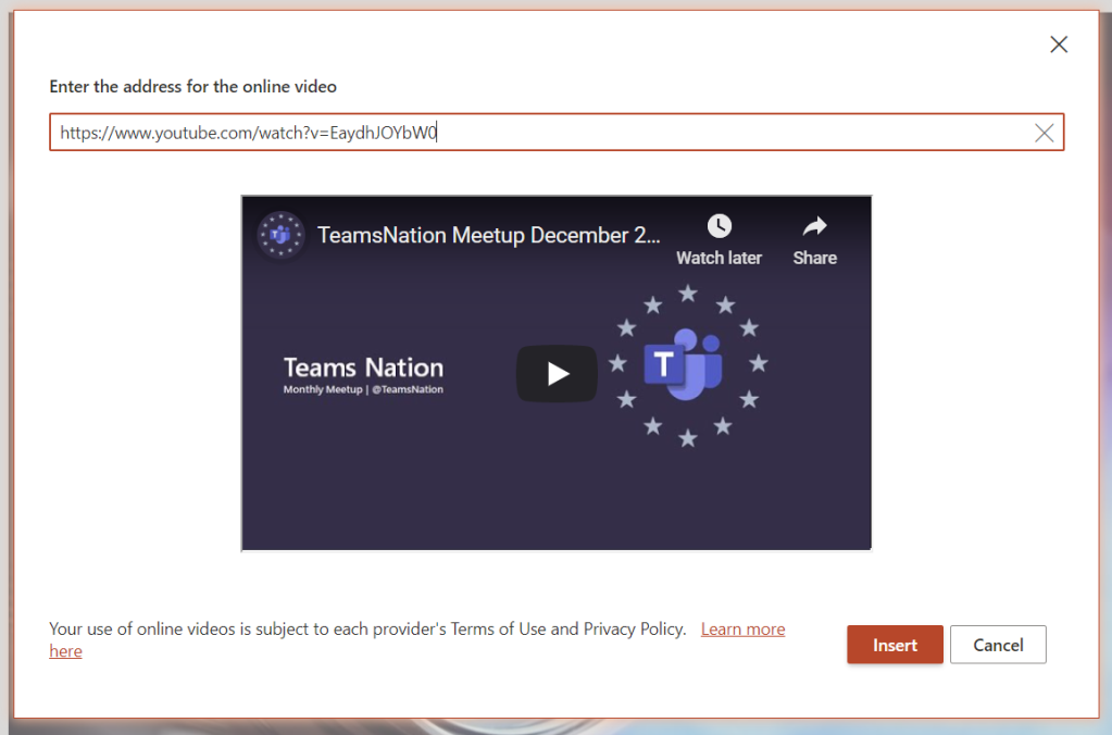 how to do a video presentation on teams